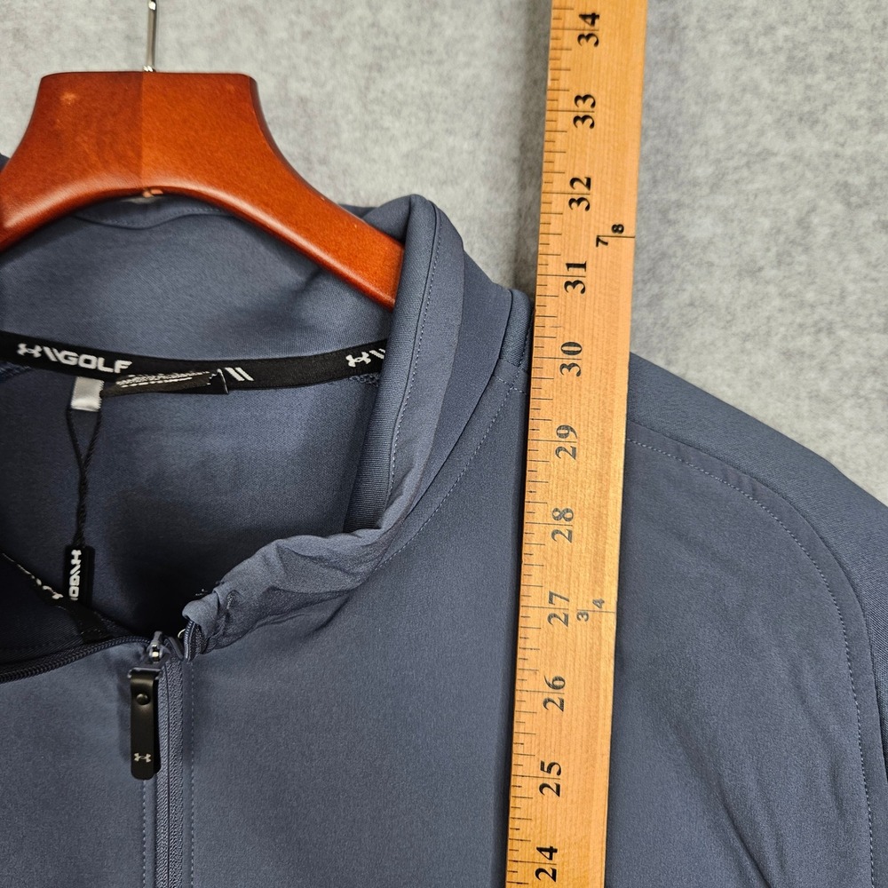Under Armour Drive Pro Hybrid HZ Mens 2XL Navy Blue Golf Pullover 6005666 NEW - Picture 6 of 7